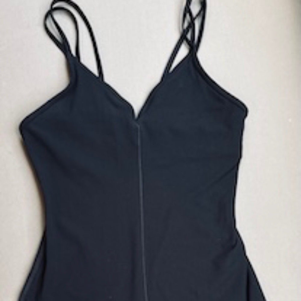 ALO Black Strappy Back Romper-MD